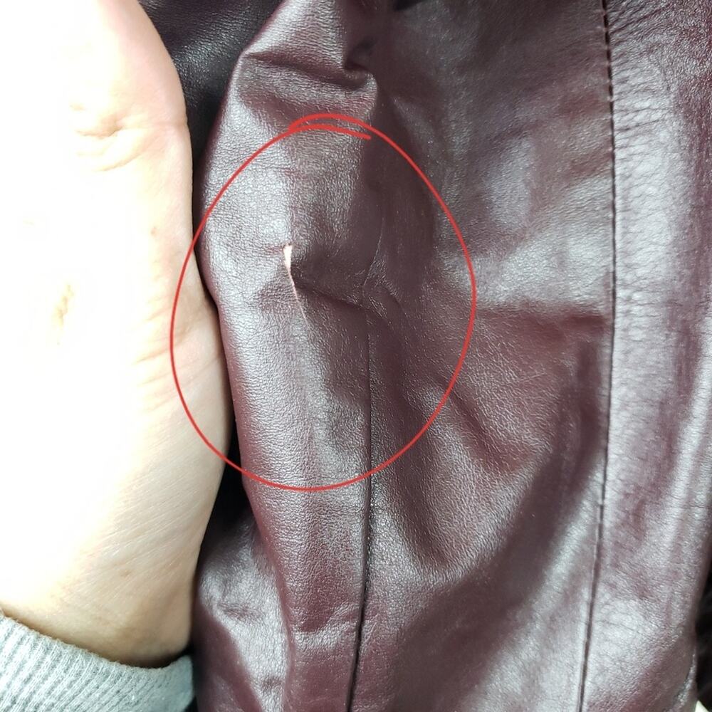 Remy | Leather Fashions Maroon Jacket, size 44 - Picture 8 of 8